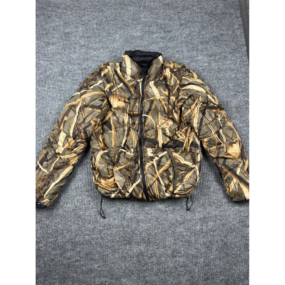 Columbia Men's Reversible Delta Hunter Marsh Camo Puffer Jacket Small